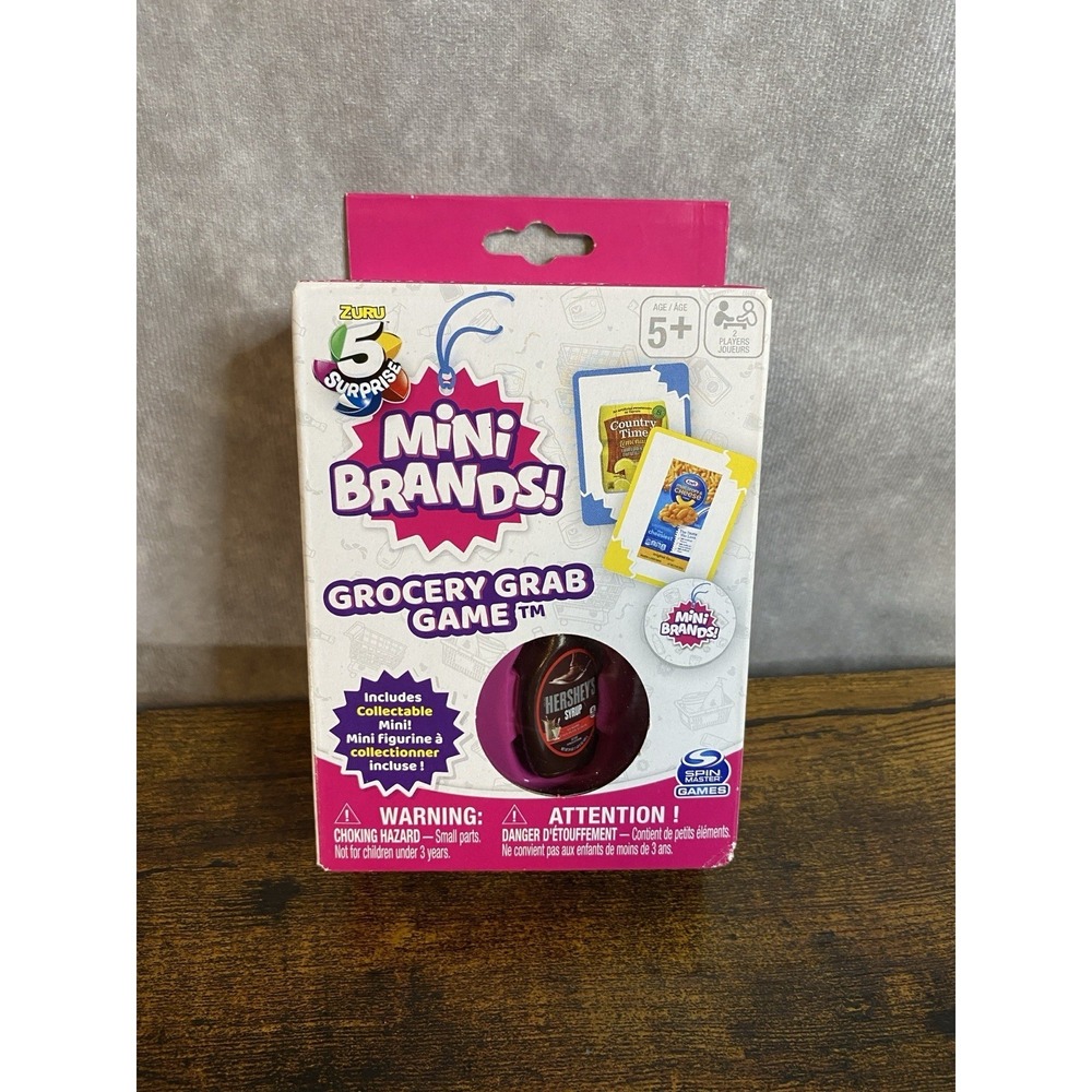 Mini Brands Grocery Grab Card Game NIB‎ Unopened